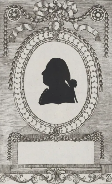 Framed Print : Silhouette of Graf Ferrari, 1784-1834. Creator: Wilhelm Ackermann Framed Print : Silhouette of Graf Ferrari, 1784-1834. Creator: Wilhelm Ackermann