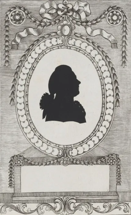 Framed Print : Silhouette of Graf Leopold Kinigl, 1784-1834. Creator: Wilhelm Ackermann Framed Print : Silhouette of Graf Leopold Kinigl, 1784-1834. Creator: Wilhelm Ackermann