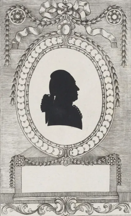 Framed Print : Silhouette of Graf Lodroni, 1784-1834. Creator: Wilhelm Ackermann Framed Print : Silhouette of Graf Lodroni, 1784-1834. Creator: Wilhelm Ackermann