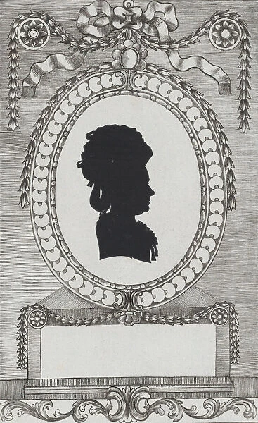 Silhouette of Grafin Coreth, 1784-1834. Creator: Wilhelm Ackermann