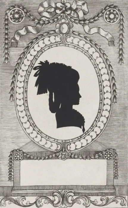 Framed Print : Silhouette of Grafin Lodroni, 1784-1834. Creator: Wilhelm Ackermann Framed Print : Silhouette of Grafin Lodroni, 1784-1834. Creator: Wilhelm Ackermann