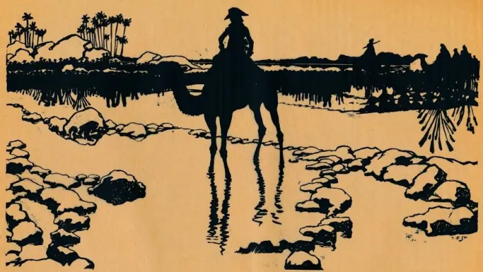 Framed Print : Silhouette for Ombres Chinoisses from L Epopee, 1898. Artist: Caran d Ache Framed Print : Silhouette for Ombres Chinoisses from L Epopee, 1898. Artist: Caran d Ache