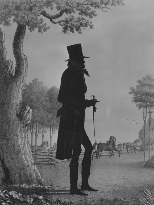 Framed Print : Silhouette Portrait of John Randolph, 1844. Creator: E. B. & E. C. Kellogg Framed Print : Silhouette Portrait of John Randolph, 1844. Creator: E. B. & E. C. Kellogg