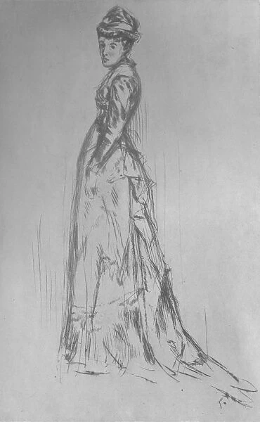 The Silk Dress, 1875, (1904). Artists: James Abbott McNeill Whistler, Adam and Charles Black