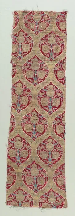Framed Print : Silk and Gold Brocade Fragments, 1600-1650. Creator: Unknown Framed Print : Silk and Gold Brocade Fragments, 1600-1650. Creator: Unknown