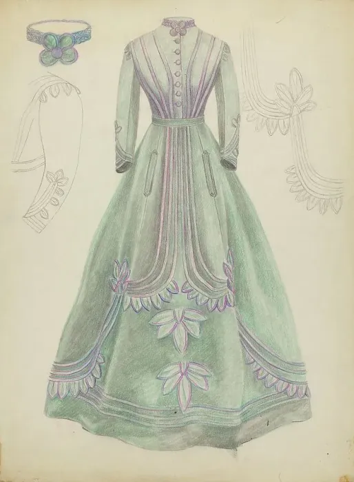 Framed Print : Silk Gown, c. 1936. Creator: Tabea Hosier Framed Print : Silk Gown, c. 1936. Creator: Tabea Hosier