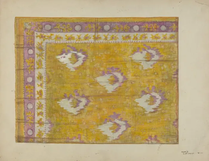 Framed Print : Silk Scarf, 1941. Creator: Marie Lutrell Framed Print : Silk Scarf, 1941. Creator: Marie Lutrell