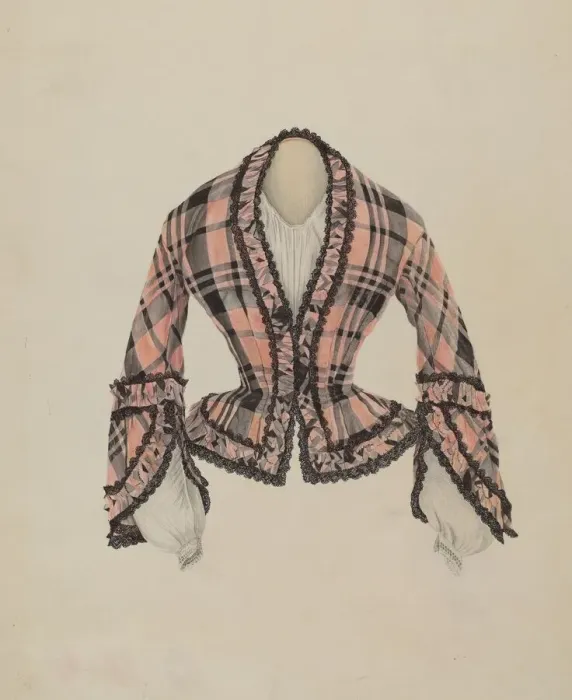 Framed Print : Silk Waist, c. 1937. Creator: Ray Price Framed Print : Silk Waist, c. 1937. Creator: Ray Price