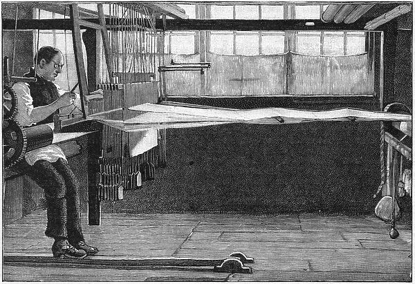 Silk weaver, Bethnal Green, East London, 1893