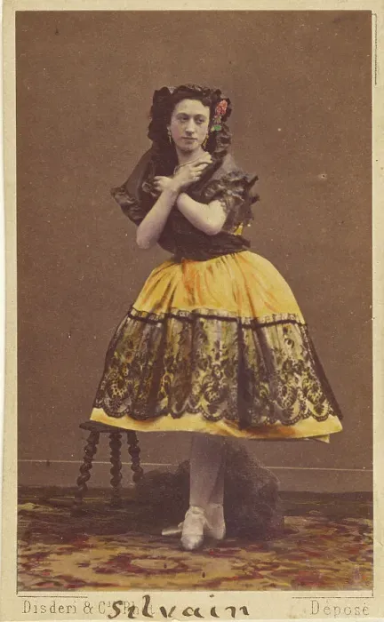 Framed Print : Silvain ballerina, 1862-1866. Creator: Disderi & Cie Framed Print : Silvain ballerina, 1862-1866. Creator: Disderi & Cie