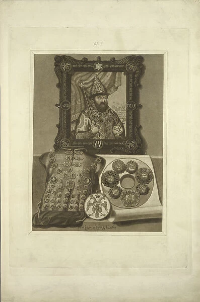 Silver Armor and Seal of the Tsar. From the Antiquities of the Russian State, before 1853. Artist: Solntsev, Fyodor Grigoryevich (1801-1892)