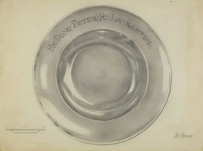 Framed Print : Silver Basin, 1935 / 1942. Creator: Horace Reina