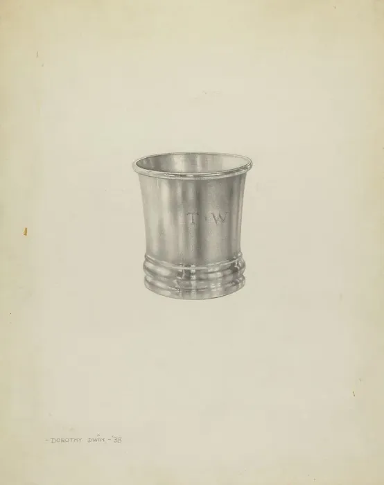 Framed Print : Silver Beaker, 1938. Creator: Dorothy Dwin Framed Print : Silver Beaker, 1938. Creator: Dorothy Dwin