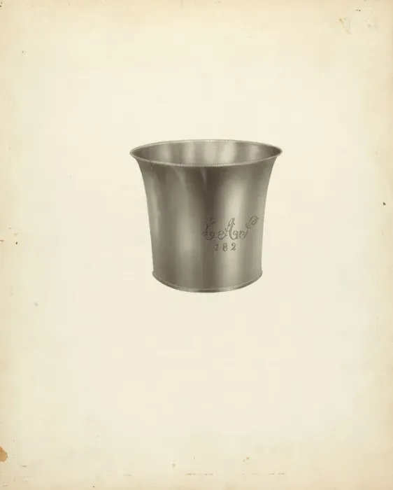 Framed Print : Silver Beaker, c. 1938. Creator: Michael Fenga Framed Print : Silver Beaker, c. 1938. Creator: Michael Fenga