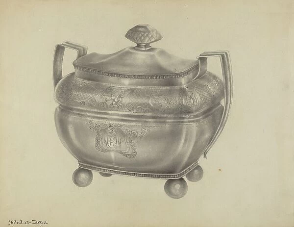 Silver Bowl, 1935 / 1942. Creator: Nicholas Zupa