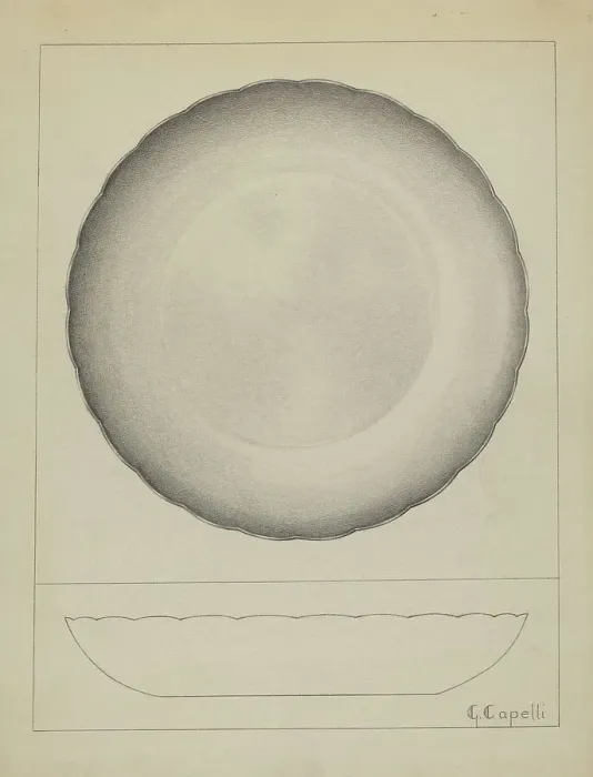 Framed Print : Silver Bowl, c. 1936. Creator: Giacinto Capelli Framed Print : Silver Bowl, c. 1936. Creator: Giacinto Capelli