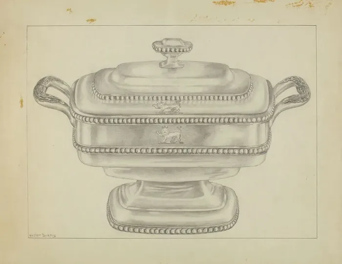 Framed Print : Silver Bowl, c. 1936. Creator: Hester Duany Framed Print : Silver Bowl, c. 1936. Creator: Hester Duany