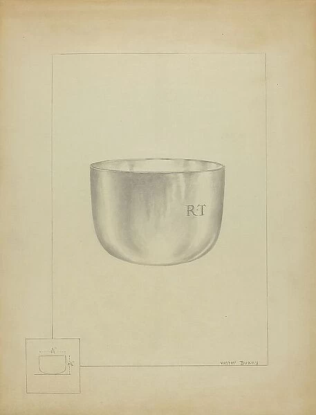 Silver Bowl, c. 1936. Creator: Hester Duany