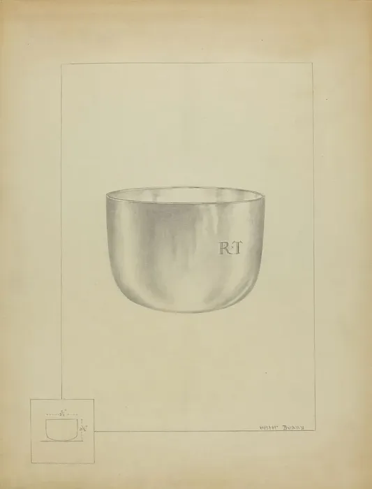 Framed Print : Silver Bowl, c. 1936. Creator: Hester Duany Framed Print : Silver Bowl, c. 1936. Creator: Hester Duany
