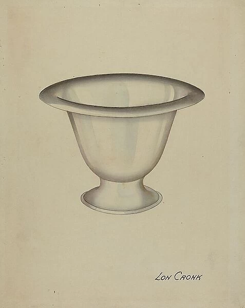 Silver Bowl, c. 1936. Creator: Lon Cronk
