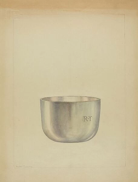 Silver Bowl, c. 1937. Creator: Hester Duany