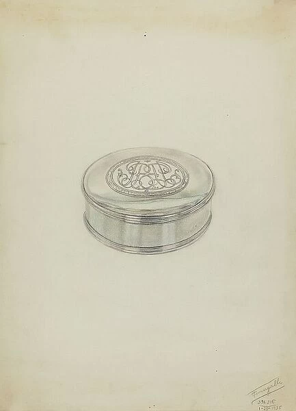 Silver Box, 1936. Creator: Frank Fumagalli