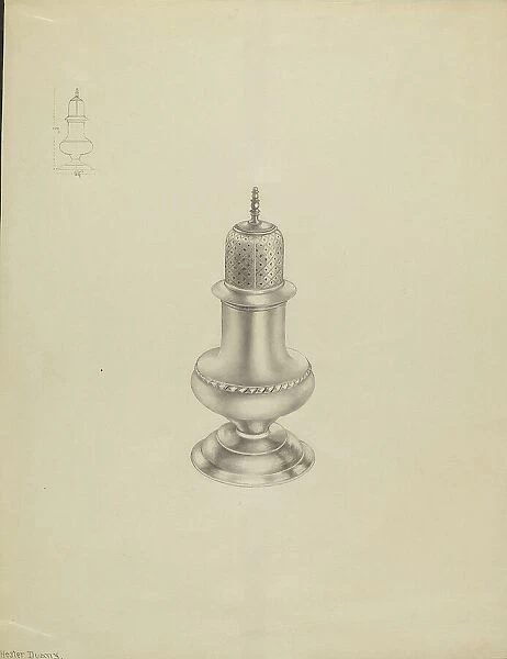 Silver Caster, c. 1936. Creator: Hester Duany