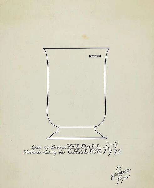 Silver Chalice, c. 1936. Creator: Lawrence Flynn