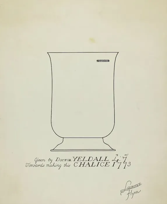 Framed Print : Silver Chalice, c. 1936. Creator: Lawrence Flynn Framed Print : Silver Chalice, c. 1936. Creator: Lawrence Flynn