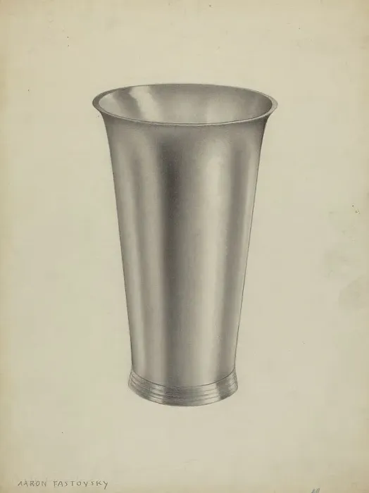 Framed Print : Silver Communion Cup, 1935 / 1942. Creator: Aaron Fastovsky Framed Print : Silver Communion Cup, 1935 / 1942. Creator: Aaron Fastovsky