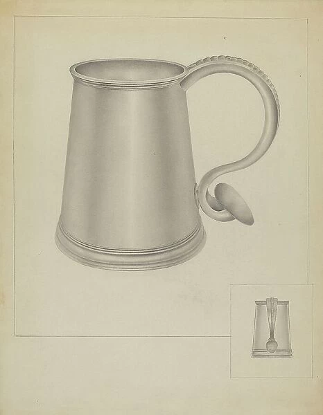 Silver Communion Mug, c. 1936. Creator: Isidore Steinberg
