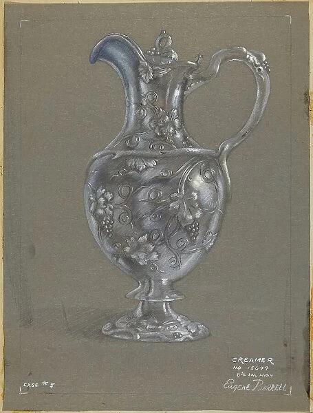 Silver Creamer, c. 1936. Creator: Eugene Barrell