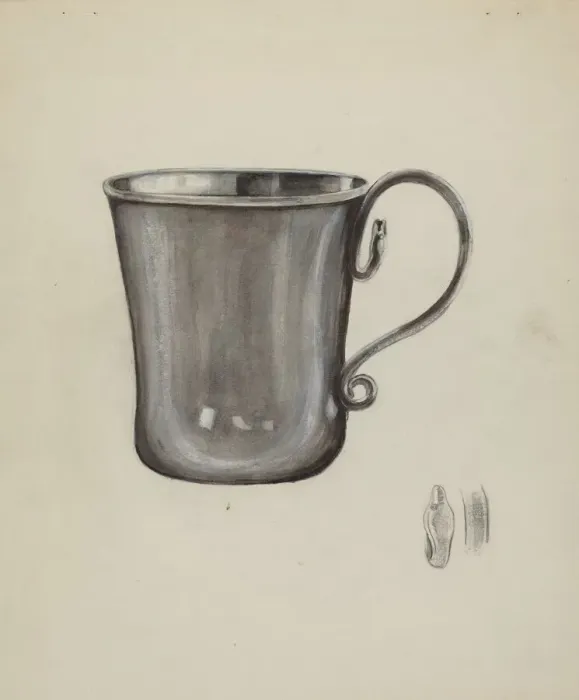Framed Print : Silver Cup, c. 1936. Creator: Cecily Edwards Framed Print : Silver Cup, c. 1936. Creator: Cecily Edwards