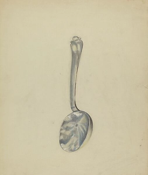 Silver Funeral Spoon, c. 1936. Creator: Jack Staloff