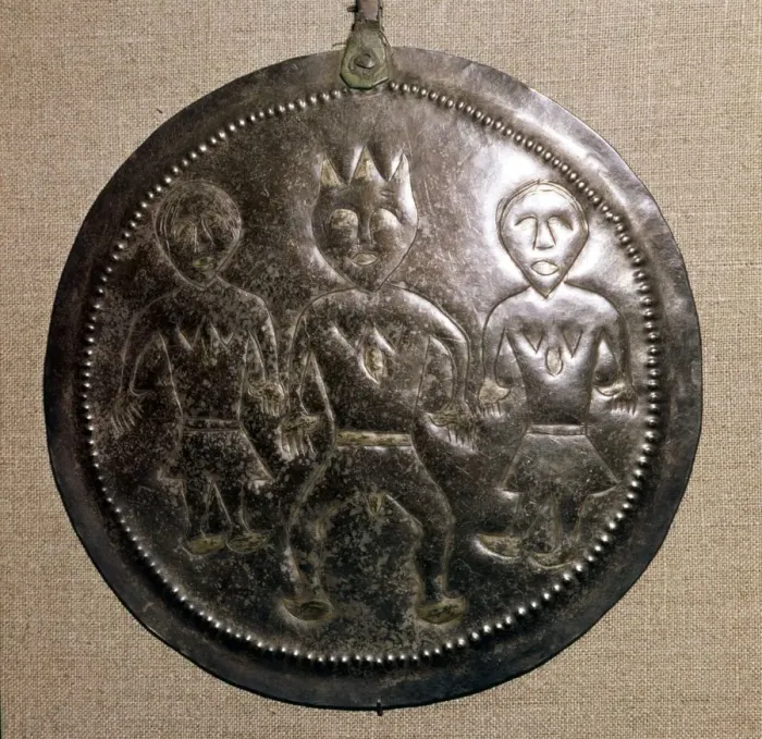 Framed Print : Silver and Gilt Plaque from Kama River region, USSR, 3rd century BC-8th century Framed Print : Silver and Gilt Plaque from Kama River region, USSR, 3rd century BC-8th century