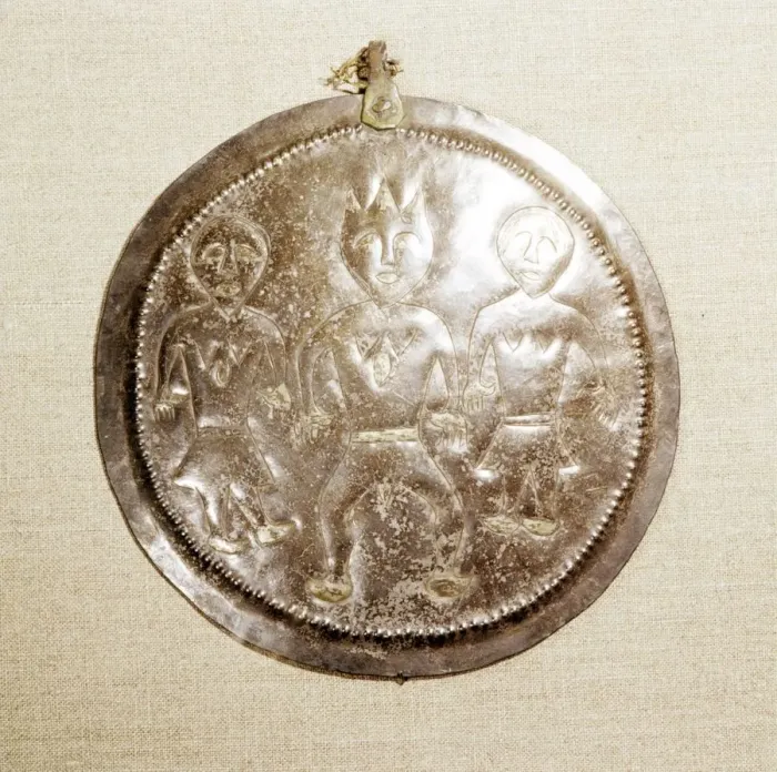 Framed Print : Silver and Gilt Plaque from Kama River region, USSR, 3rd century BC-8th century Framed Print : Silver and Gilt Plaque from Kama River region, USSR, 3rd century BC-8th century