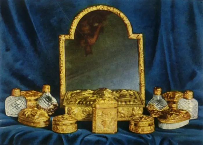 Framed Print : Silver-Gilt Toilet Service, 1938. Creator: Unknown Framed Print : Silver-Gilt Toilet Service, 1938. Creator: Unknown