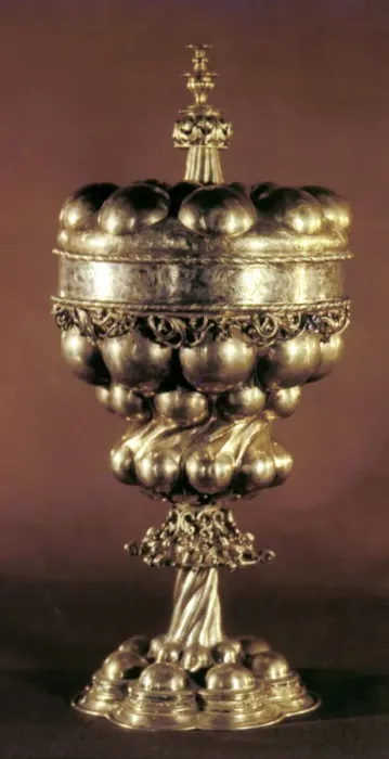 Framed Print : Silver goblet, 16th century Framed Print : Silver goblet, 16th century