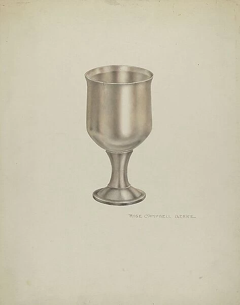 Silver Goblet, c. 1939. Creator: Rose Campbell-Gerke