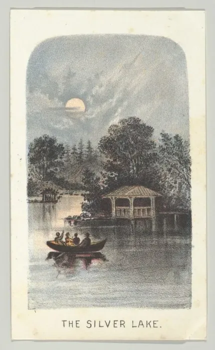 Framed Print : The Silver Lake, from the series, Views in Central Park, New York, Part 2, 1864 Framed Print : The Silver Lake, from the series, Views in Central Park, New York, Part 2, 1864