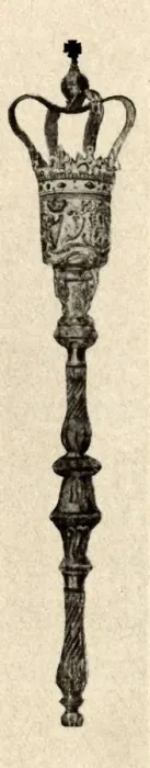 Framed Print : Silver mace used in the Virginia House of Burgesses, c1640-1770, (1937). Creator: Unknown Framed Print : Silver mace used in the Virginia House of Burgesses, c1640-1770, (1937). Creator: Unknown