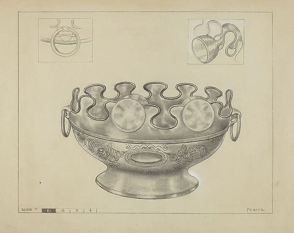 Silver Monteith Bowl, 1935 / 1942. Creator: Edgar L. Pearce