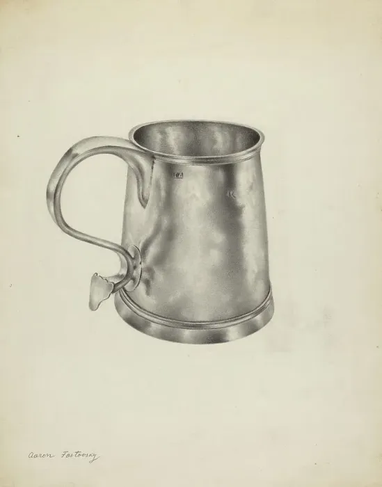 Framed Print : Silver Mug, 1935 / 1942. Creator: Aaron Fastovsky Framed Print : Silver Mug, 1935 / 1942. Creator: Aaron Fastovsky