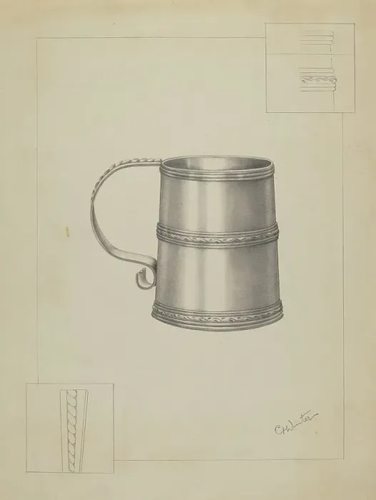 Framed Print : Silver Mug, 1935 / 1942. Creator: Charlotte Winter Framed Print : Silver Mug, 1935 / 1942. Creator: Charlotte Winter