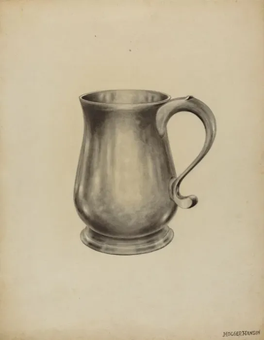 Framed Print : Silver Mug, 1935 / 1942. Creator: Holger Hansen Framed Print : Silver Mug, 1935 / 1942. Creator: Holger Hansen