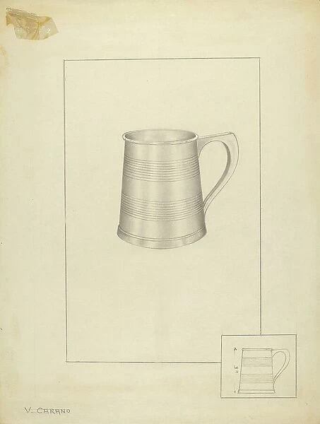 Silver Mug, 1935 / 1942. Creator: Vincent Carano