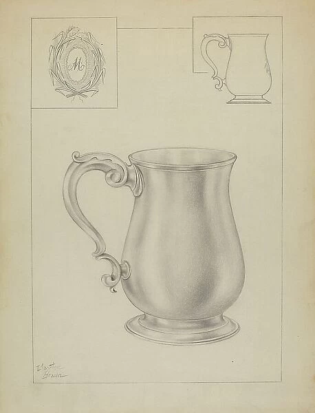 Silver Mug, c. 1936. Creator: Clayton Braun