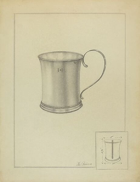 Silver Mug, c. 1936. Creator: Horace Reina