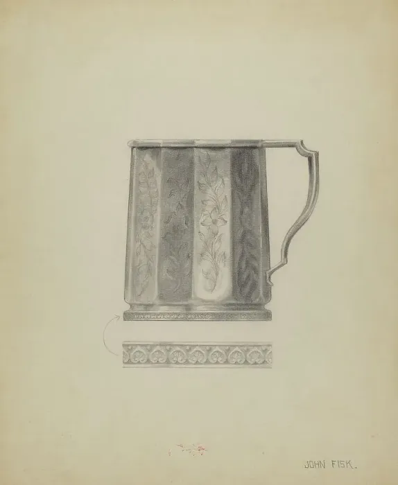 Framed Print : Silver Mug, c. 1936. Creator: John Fisk Framed Print : Silver Mug, c. 1936. Creator: John Fisk