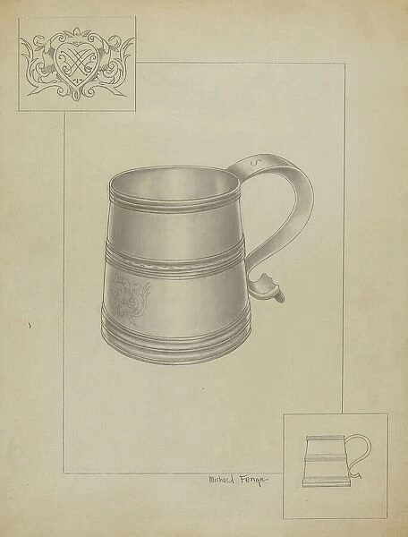 Silver Mug, c. 1936. Creator: Michael Fenga